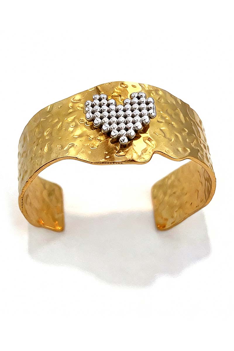 Medallion-Embellished Gold-Tone Cuff