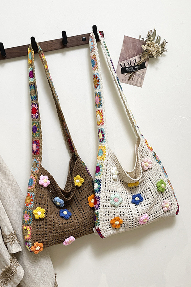 Floral Embellished Shoulder Bag