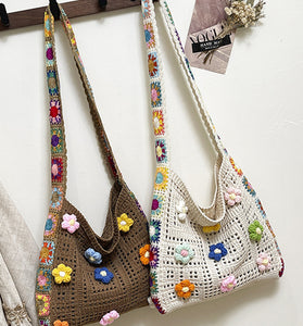 Floral Embellished Shoulder Bag
