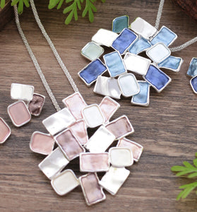 Geometric Cluster Necklace