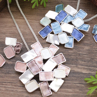Geometric Cluster Necklace