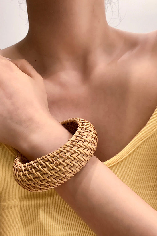 Woven Texture Bangle Bracelet