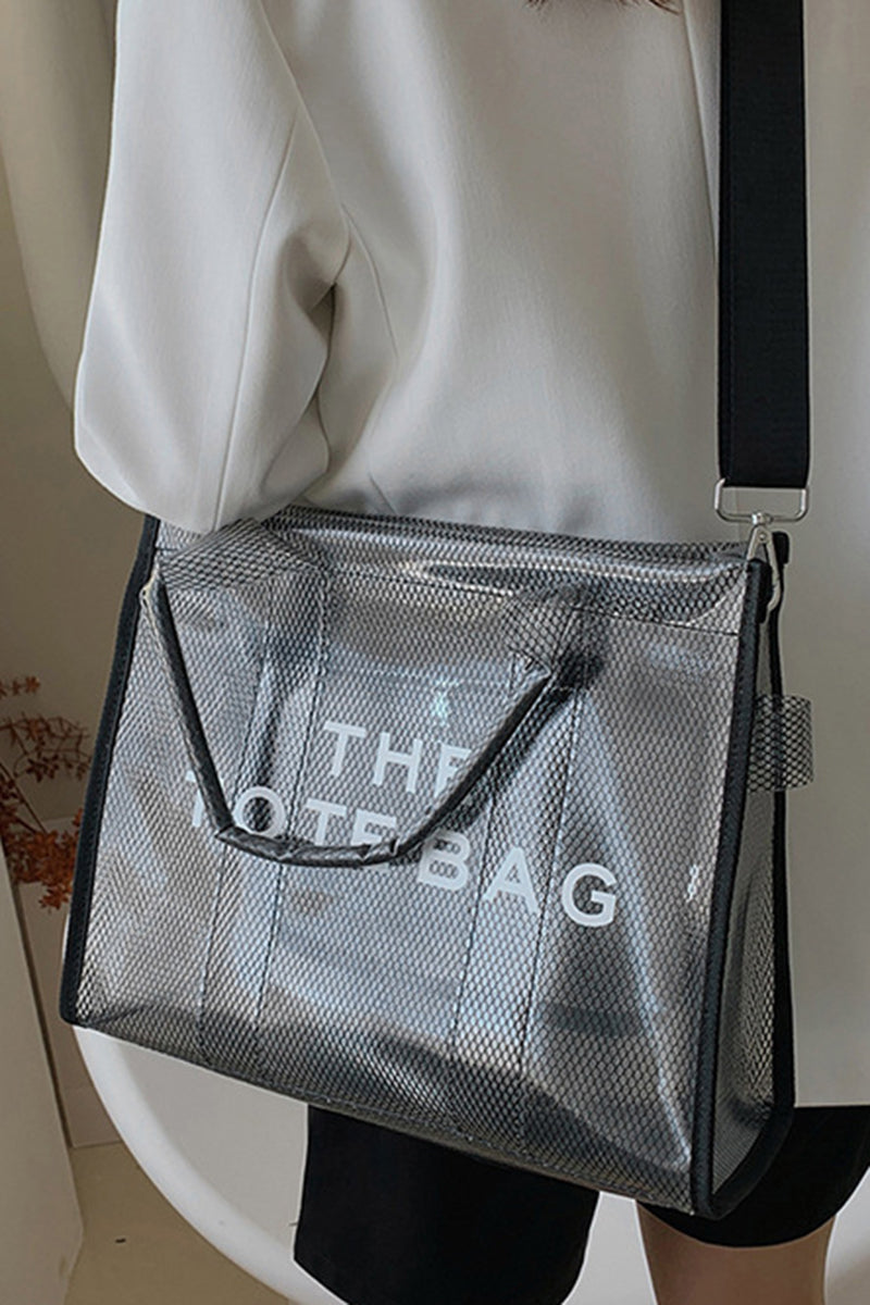 Mesh Tote Bag with Shoulder Strap