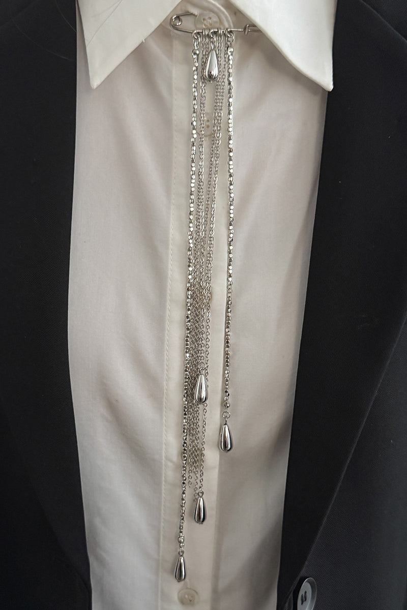 Elegant Chain Drop Collar Accessory