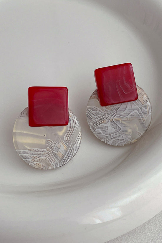 Geometric Art Deco Statement Earrings