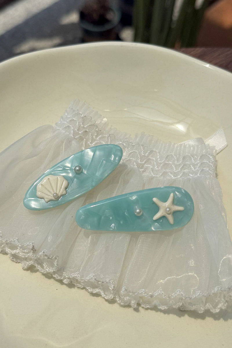 Shell and Pearl Hair Clip