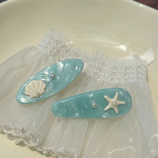 Shell and Pearl Hair Clip