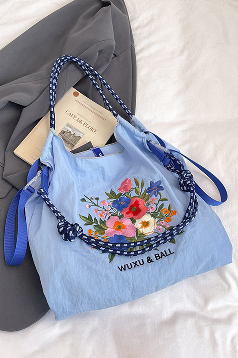 Floral Detail Tote Bag