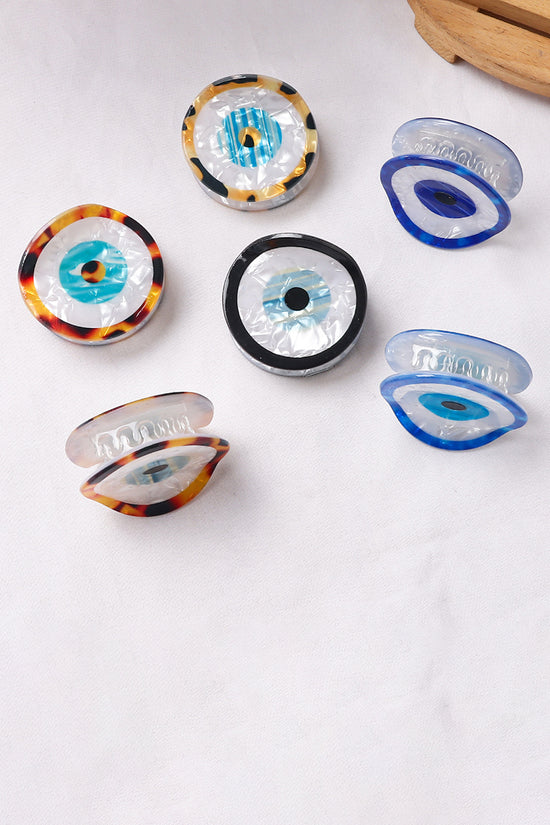Geometric Patterned Circular Hair Claw