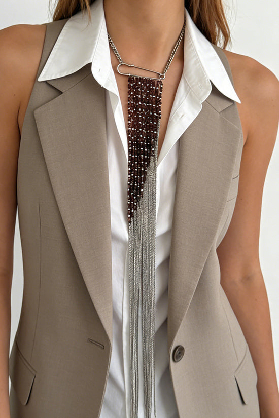 Elegant Long Tassel Chain Necklace