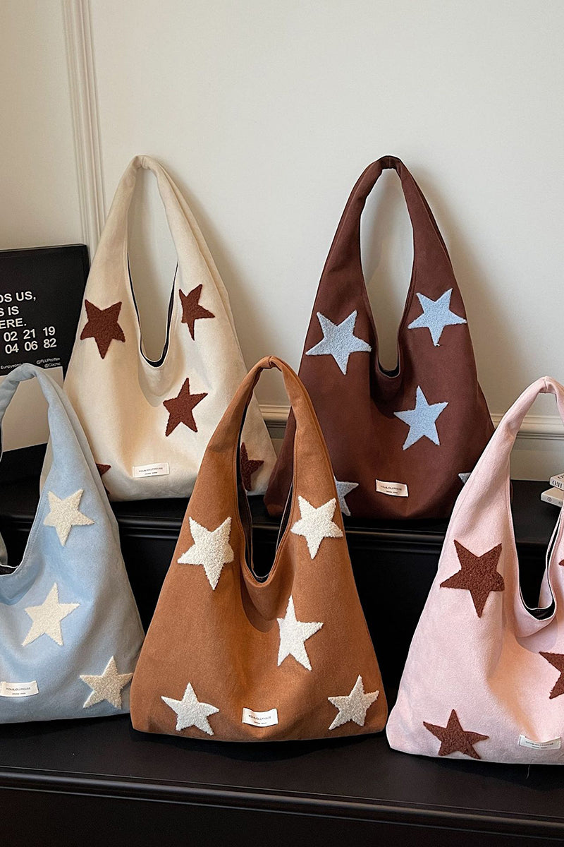 Star-Patterned Tote Bag