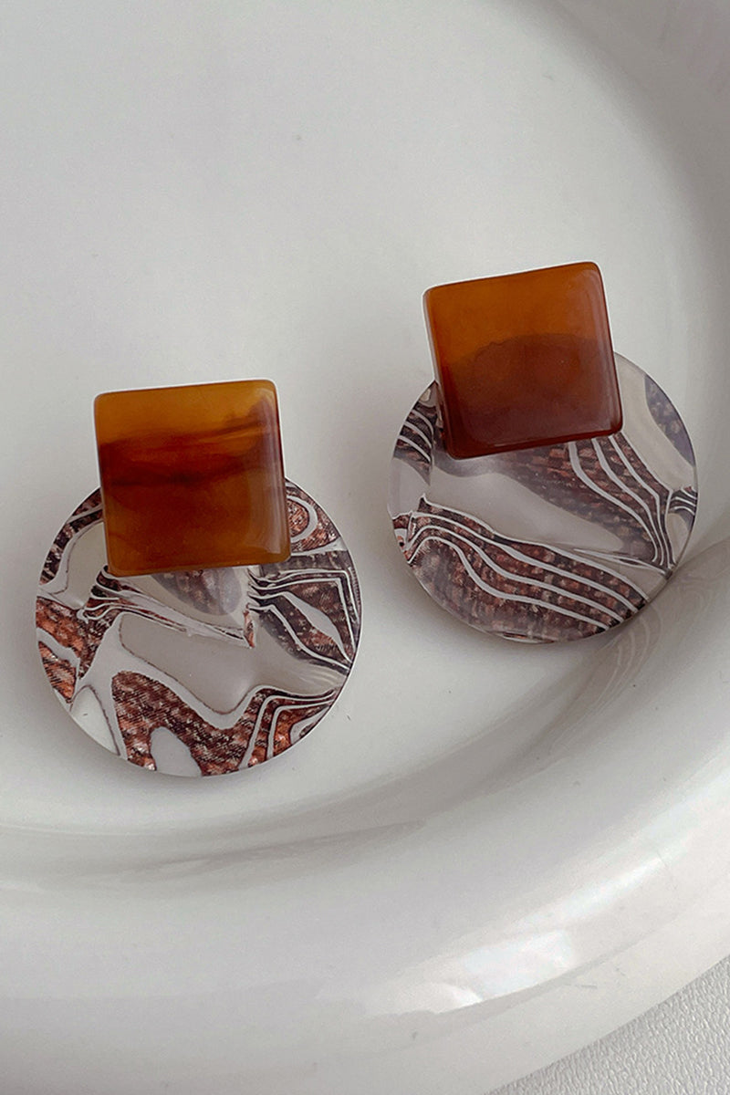 Geometric Art Deco Statement Earrings