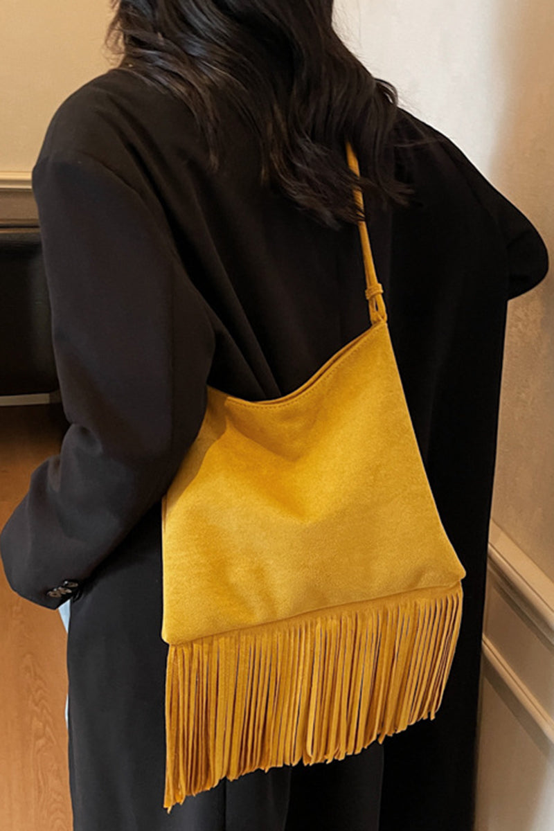 Fringe Detail Shoulder Bag