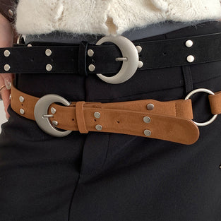 Wide Buckle Stylish Belt