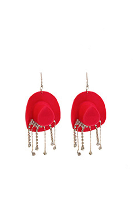 Western-Inspired Rhinestone Earrings