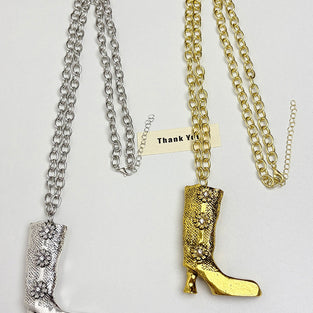 Boot Pendant Chain Necklace