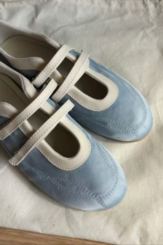 Contemporary Velcro Strap Flats