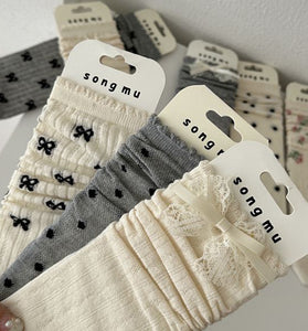 Elegant Plain Hosiery Sock