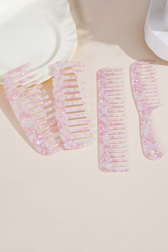 Chic Hair Comb with Iridescent Details