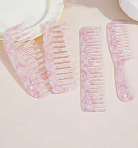 Chic Hair Comb with Iridescent Details