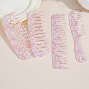Chic Hair Comb with Iridescent Details