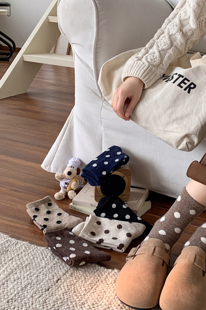 Polka Dot Cozy Socks