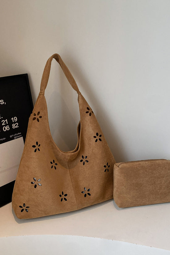 Floral Cutout Tote Bag