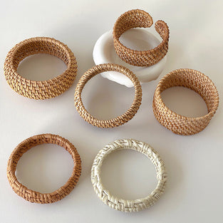 Woven Texture Bangle Bracelet