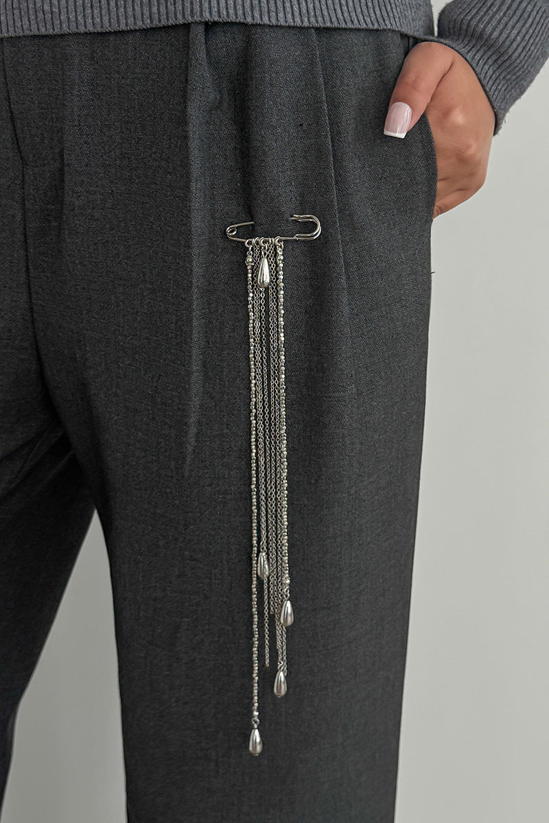 Elegant Chain Drop Collar Accessory