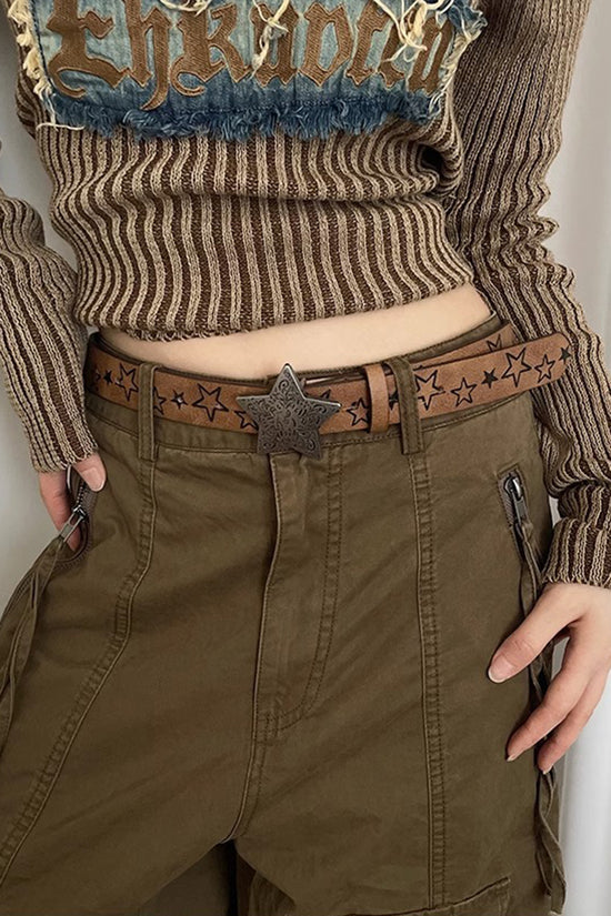 Star Embellished Western Belt