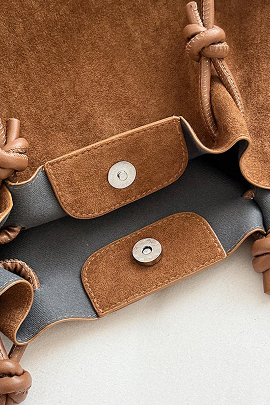Elegant Tote with Stylish Handle Knots
