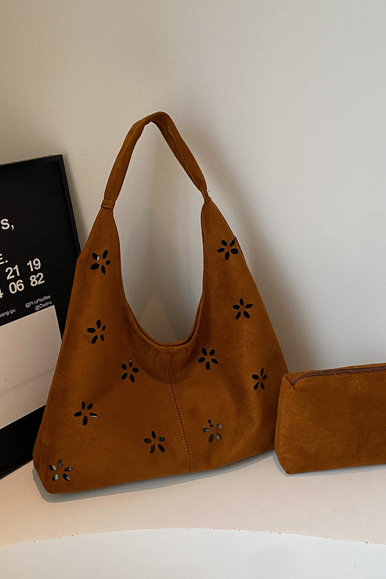 Floral Cutout Tote Bag