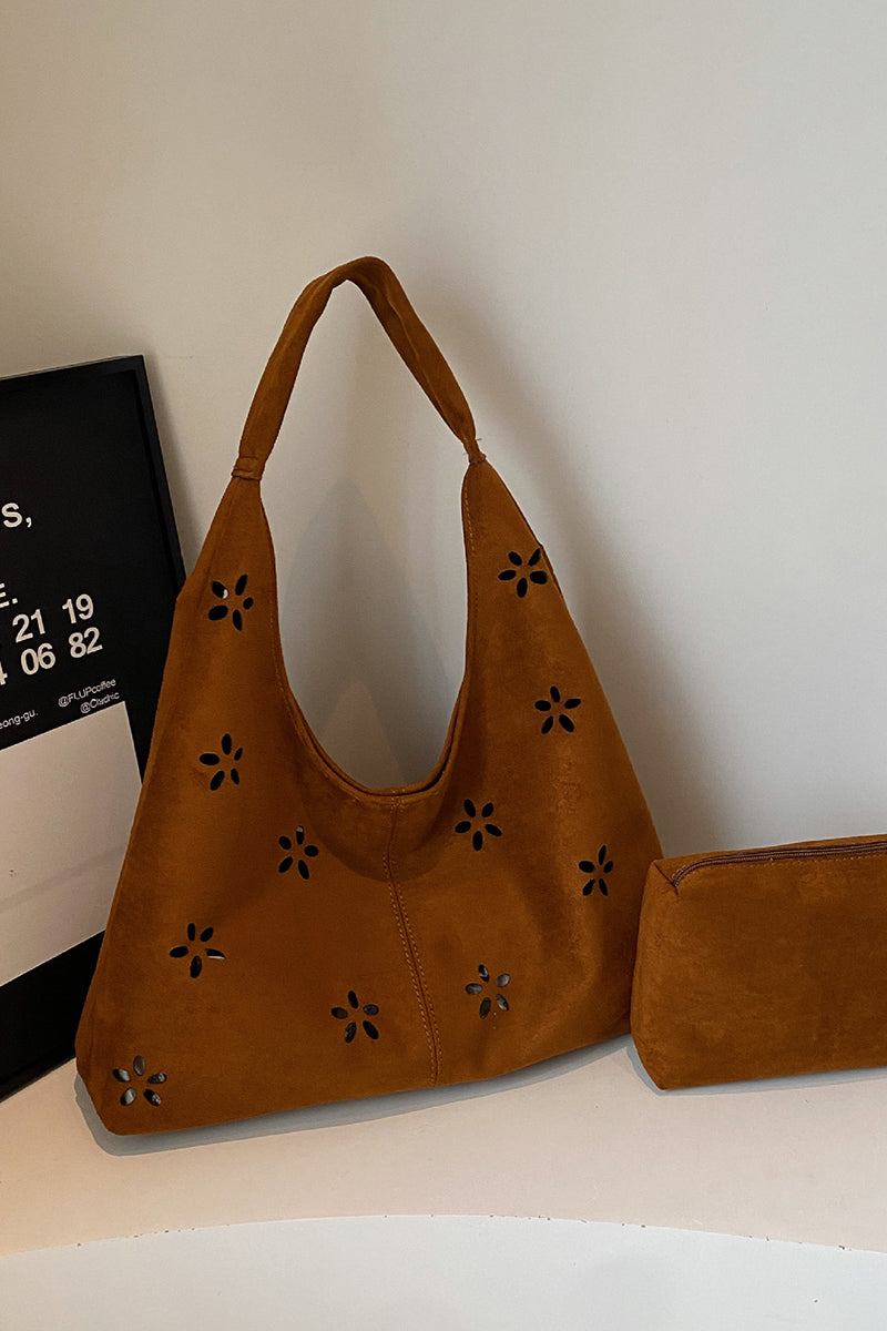 Floral Cutout Tote Bag