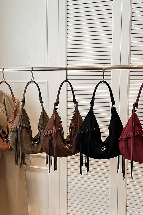 Chic Tassel Detail Hobo Bag