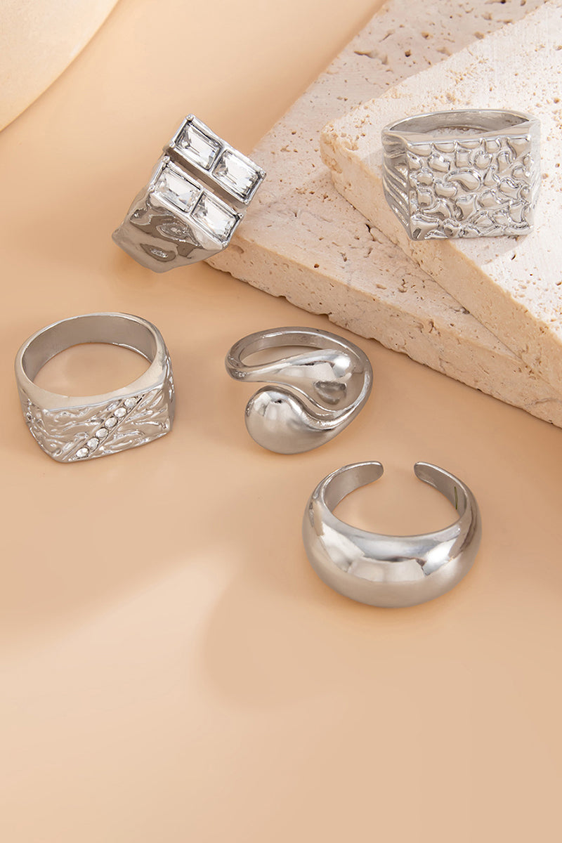 Elegant Gold and Gemstone Statement Rings