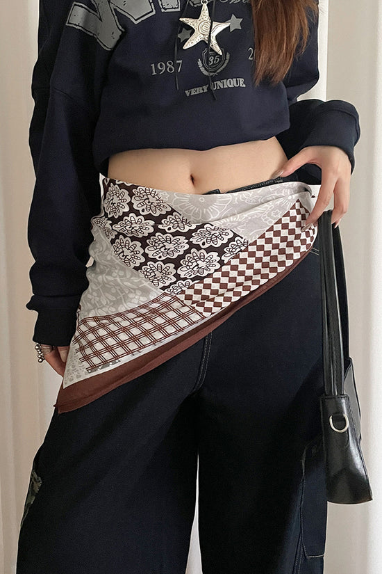 Patchwork Bandana Waist Wrap