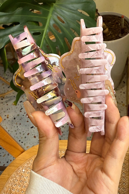 Moon and Stars Embellished Hair Claw