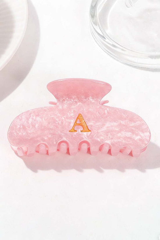 Elegant Monogram Hair Claw