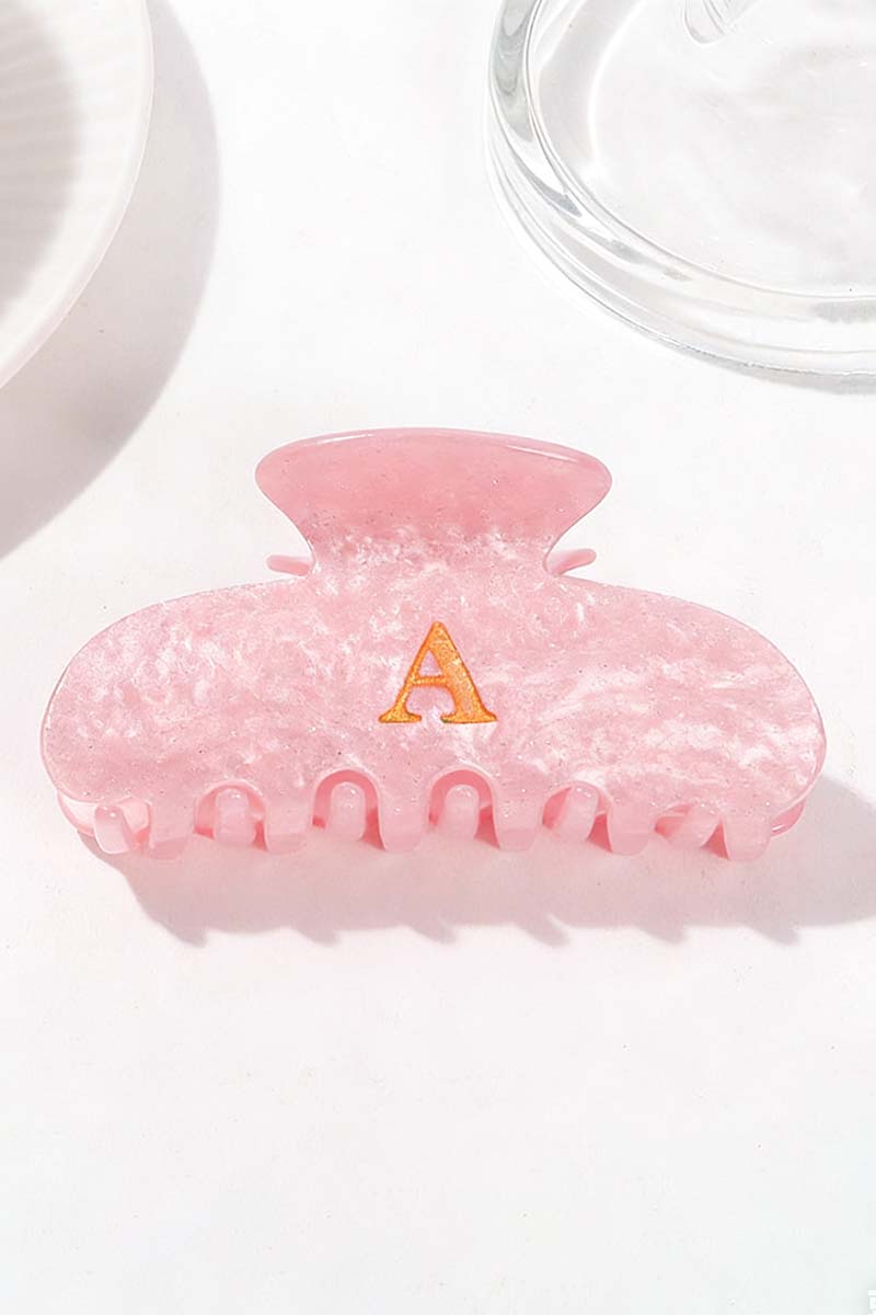 Elegant Monogram Hair Claw