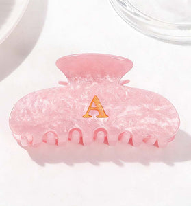 Elegant Monogram Hair Claw