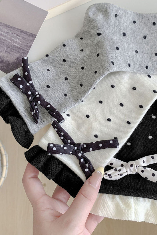 Polka Dot Bow Socks