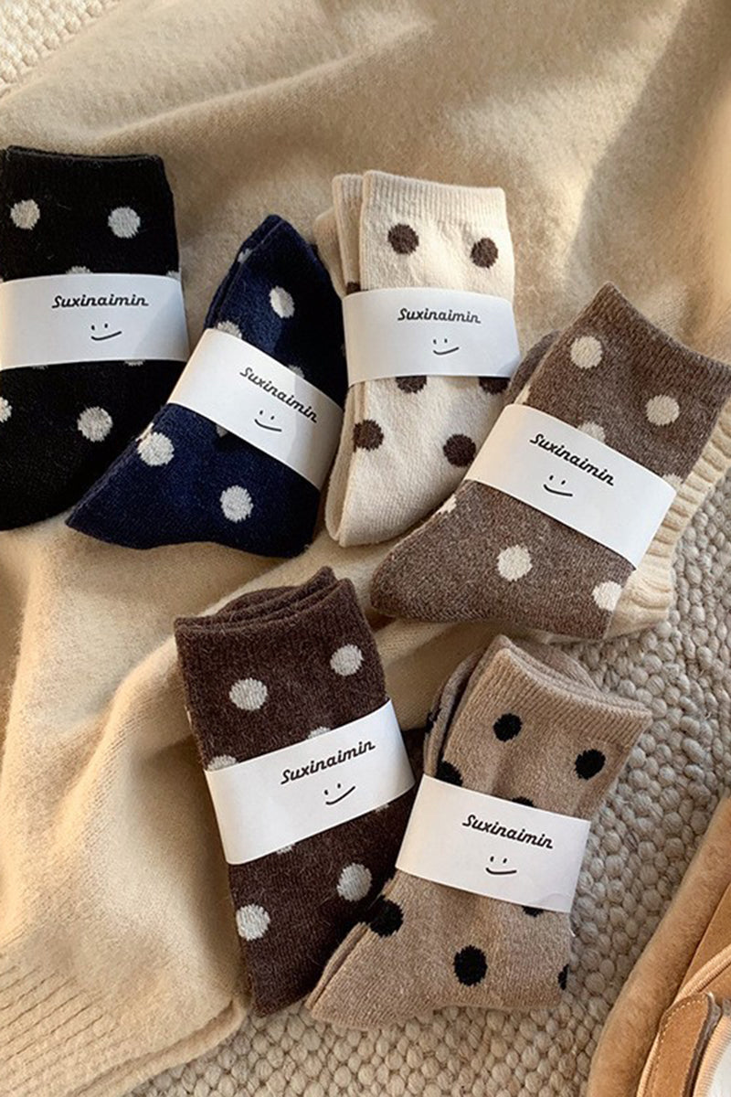 Polka Dot Cozy Socks