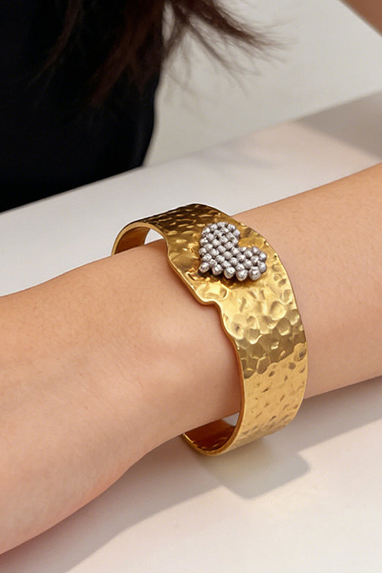 Medallion-Embellished Gold-Tone Cuff
