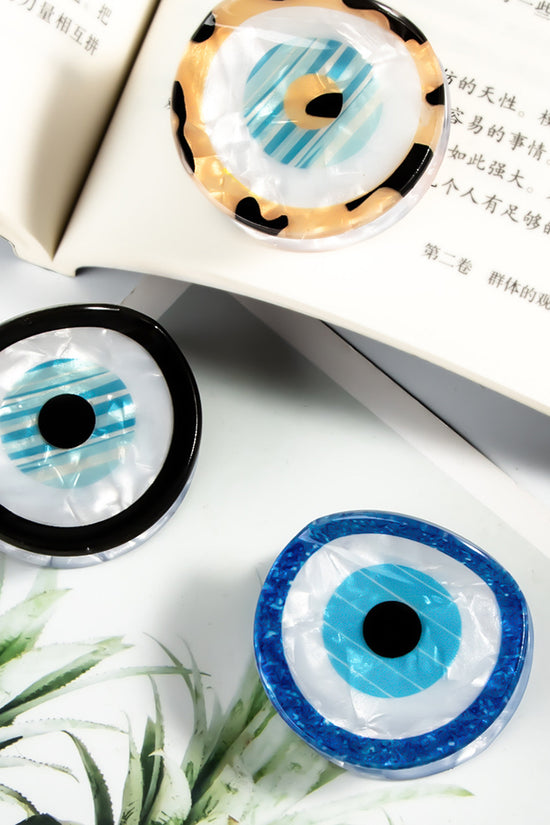 Geometric Patterned Circular Hair Claw