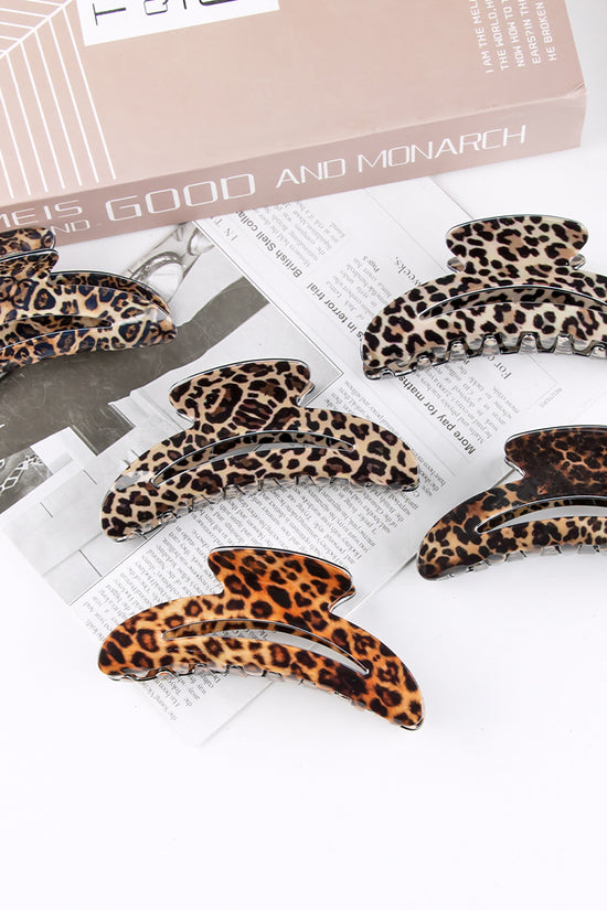 Stylish Leopard Pattern Hair Claw