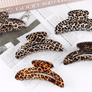 Stylish Leopard Pattern Hair Claw