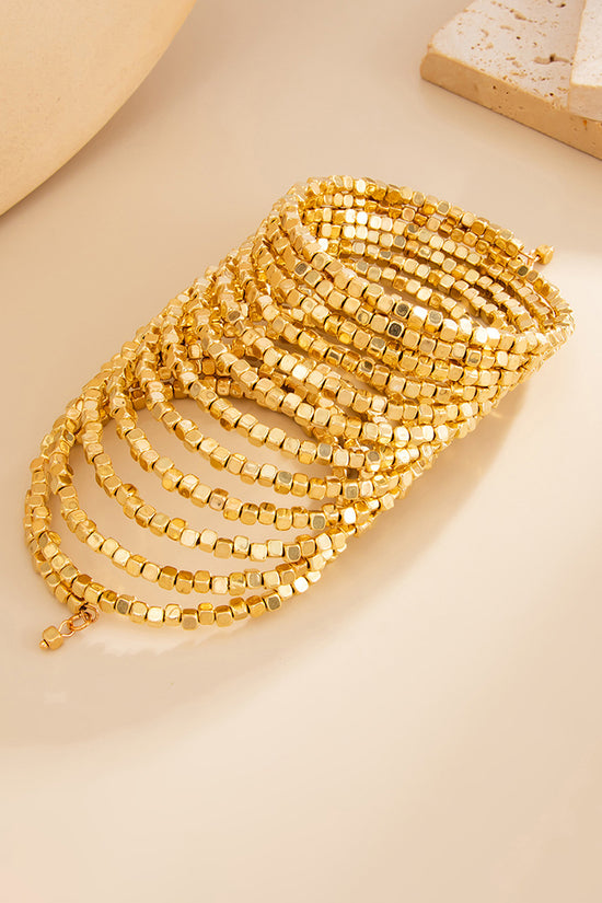 Elegant Square Bead Bracelet