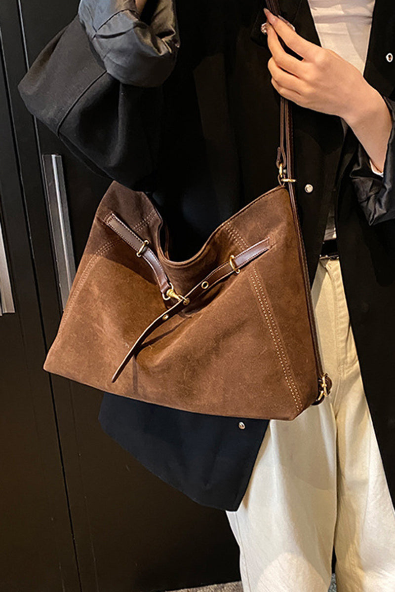 Triangular Leather Handbag