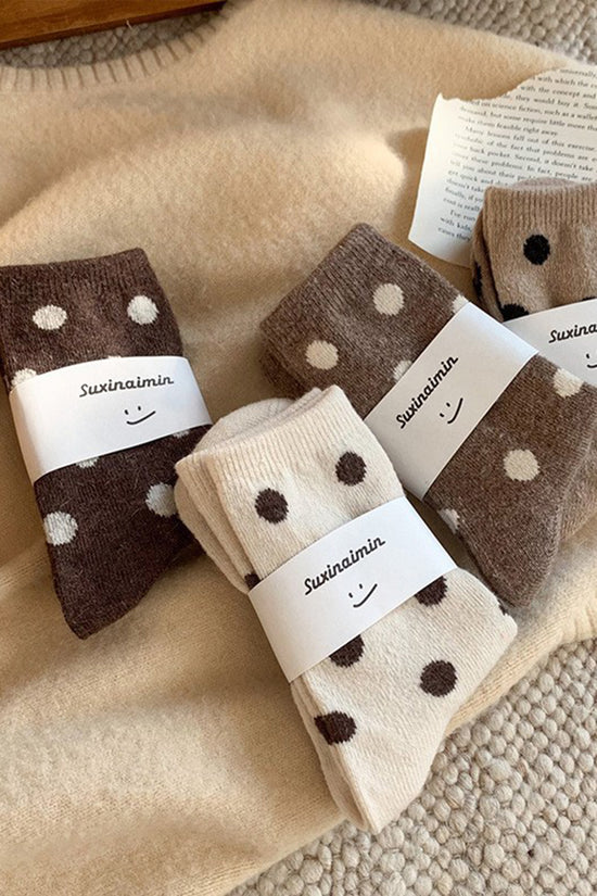 Polka Dot Cozy Socks