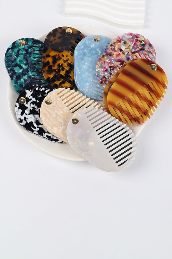 Elegant Oval Hair Comb